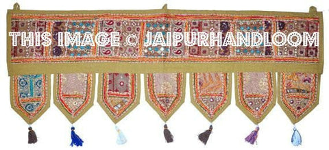 Multicolor Cotton Embroidered Door Toran & Window Valance – Design 0FDF8