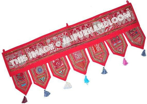 Multicolor Cotton Embroidered Door Toran & Window Valance – Design 1C69C