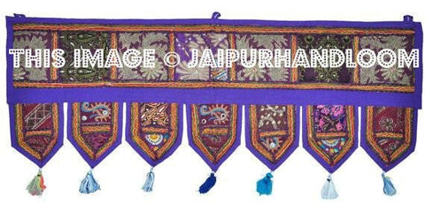 Multicolor Cotton Embroidered Door Toran & Window Valance – Design 5F980