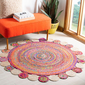 Beige Blue Jute Braided Doormatfor Living Room – Multicolor handmade by LoomifyHome