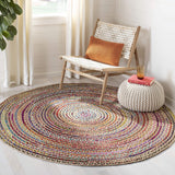 White Beige Jute Braided Round Rugfor Living Room – Fiber handmade by LoomifyHome