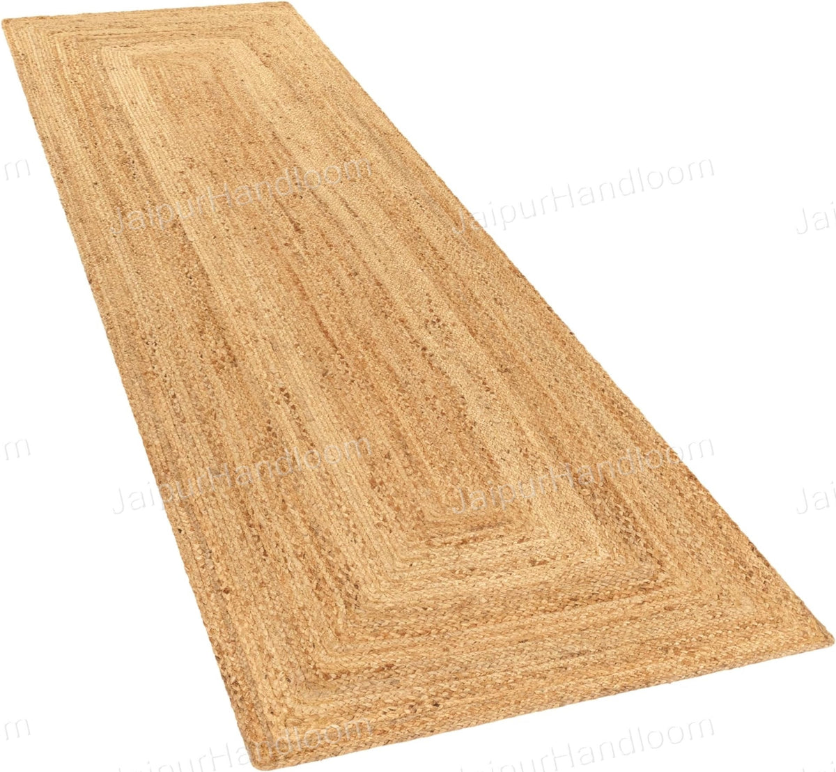 Beige Jute Braided Runner Rugfor Living Room – 6 x 9 handmade by LoomifyHome
