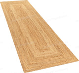 Beige Jute Braided Runner Rugfor Living Room – 6 x 9 handmade by LoomifyHome