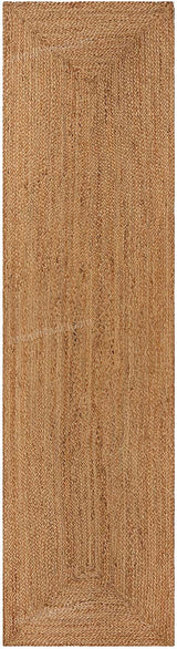 Beige Jute Braided Runner Rugfor Living Room – 6 x 9 handmade by LoomifyHome