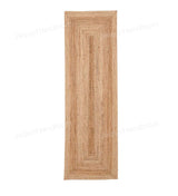 Beige Jute Braided Runner Rugfor Living Room – 6 x 9 handmade by LoomifyHome