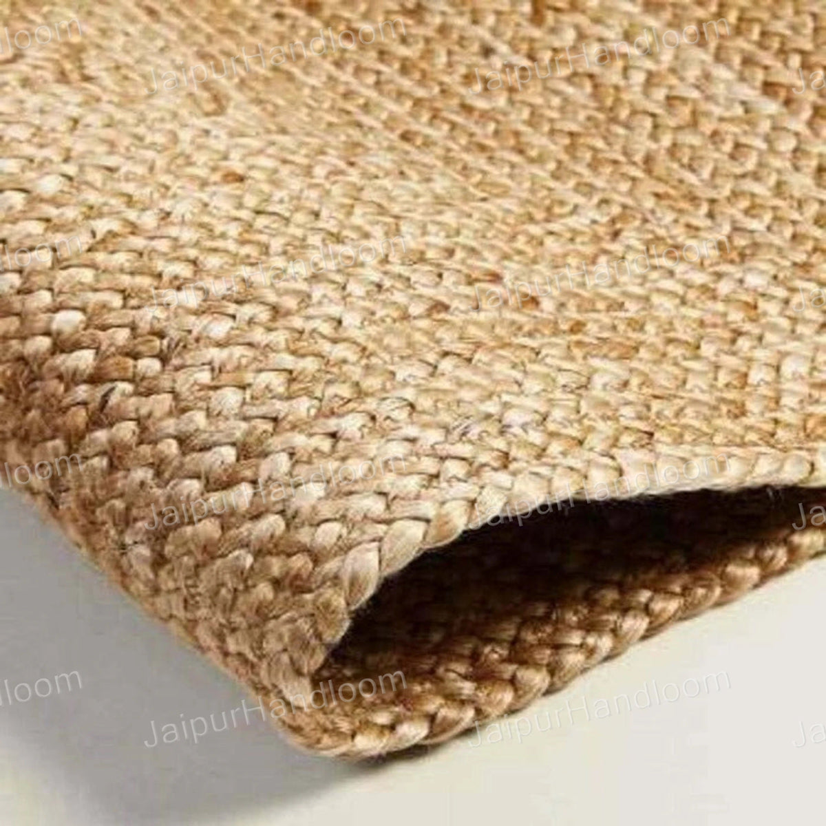 Beige Multicolor Jute Braided Doormatfor Living Room handmade by LoomifyHome