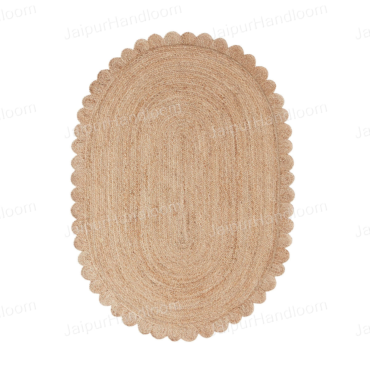 Beige Multicolor Jute Braided Doormatfor Living Room handmade by LoomifyHome