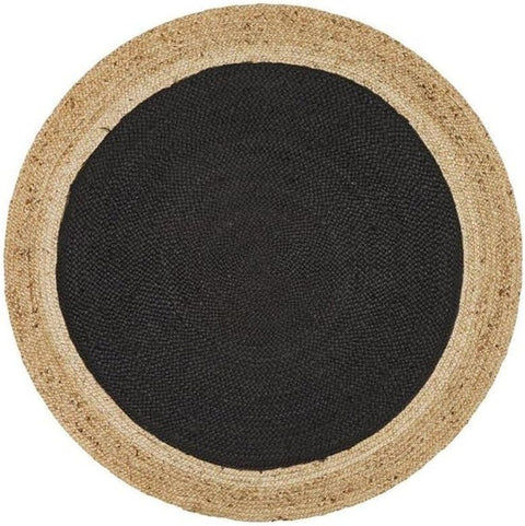 White Beige Jute Braided Round Rugfor Living Room – Charm handmade by LoomifyHome
