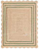 Beige Jute Braided Runner Rugfor Living Room – 7 x 11 handmade by LoomifyHome