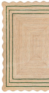 Beige Jute Braided Runner Rugfor Living Room – 7 x 11 handmade by LoomifyHome