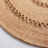 Beige Multicolor Jute Braided Oval Rugfor Living Room handmade by LoomifyHome