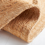 Beige Multicolor Jute Braided Oval Rugfor Living Room handmade by LoomifyHome