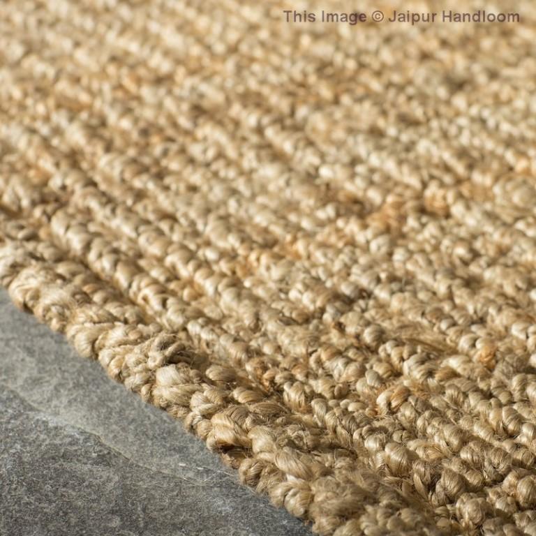 Beige Blue Jute Braided Runner Rugfor Living Room – 2 x 12 handmade by LoomifyHome