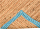 White Beige Jute Braided Stair Runnerfor Living Room – Bohemian handmade by LoomifyHome