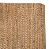 Beige Jute Braided Stair Runnerfor Living Room – Scalloped handmade by LoomifyHome