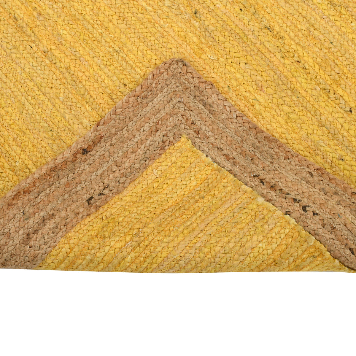 White Beige Jute Braided Runner Rugfor Living Room – 6 x 8 handmade by LoomifyHome