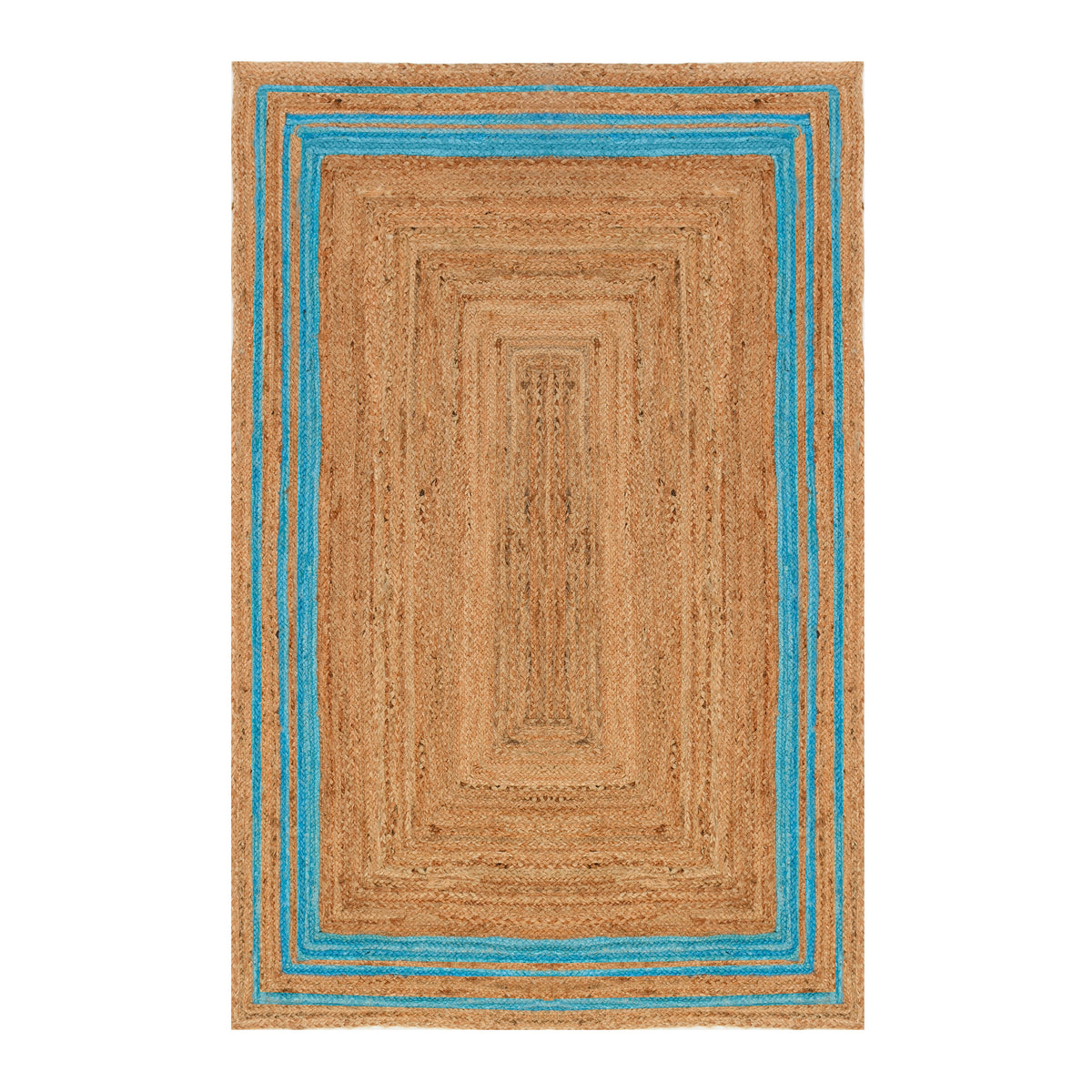 White Beige Jute Braided Runner Rugfor Living Room – 3 x 4 handmade by LoomifyHome