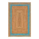 White Beige Jute Braided Runner Rugfor Living Room – 3 x 4 handmade by LoomifyHome