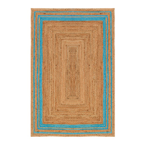 White Beige Jute Braided Runner Rugfor Living Room – 3 x 4 handmade by LoomifyHome