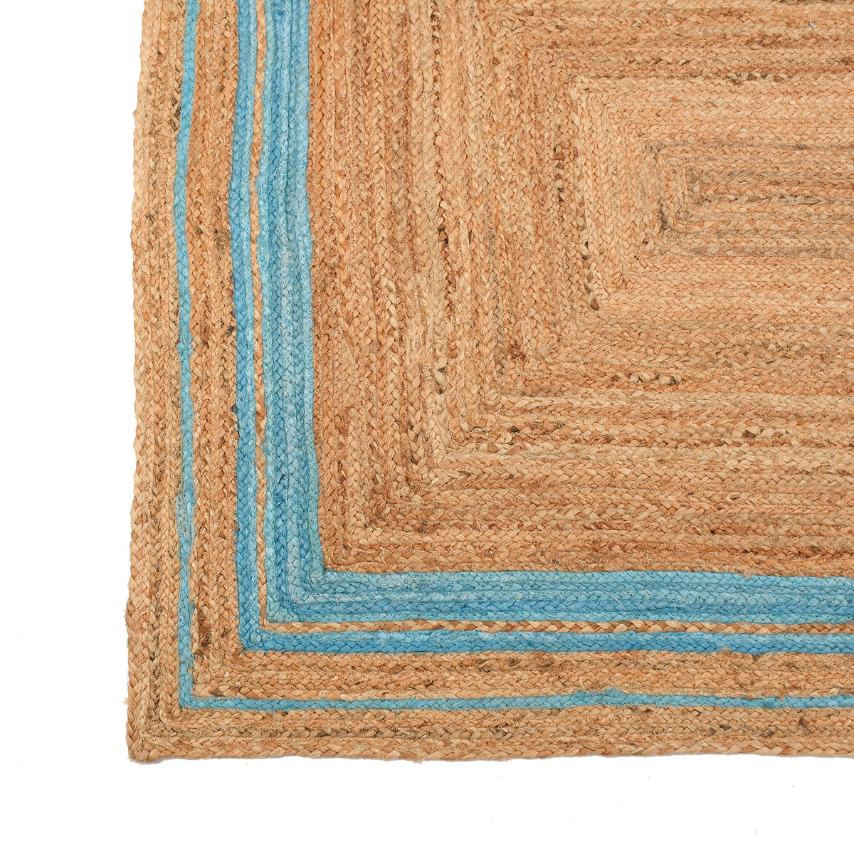 White Beige Jute Braided Runner Rugfor Living Room – 3 x 4 handmade by LoomifyHome