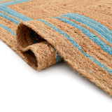 White Beige Jute Braided Runner Rugfor Living Room – 3 x 4 handmade by LoomifyHome