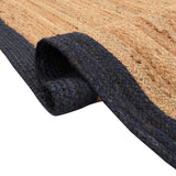 White Beige Jute Braided Runner Rugfor Living Room – 3 x 5 handmade by LoomifyHome