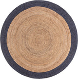 White Beige Jute Braided Round Rugfor Living Room – Natural Texture handmade by LoomifyHome