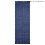 Beige Blue Jute Braided Runner Rugfor Living Room – 2 x 10 handmade by LoomifyHome