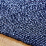 Beige Blue Jute Braided Runner Rugfor Living Room – 2 x 10 handmade by LoomifyHome