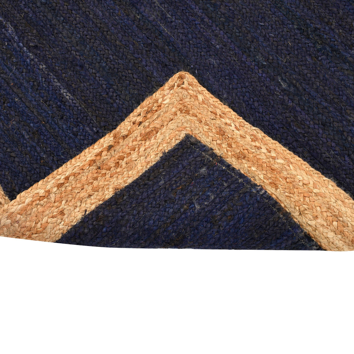White Beige Jute Braided Runner Rugfor Living Room – 60 x 84 handmade by LoomifyHome