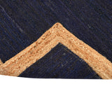 White Beige Jute Braided Runner Rugfor Living Room – 60 x 84 handmade by LoomifyHome