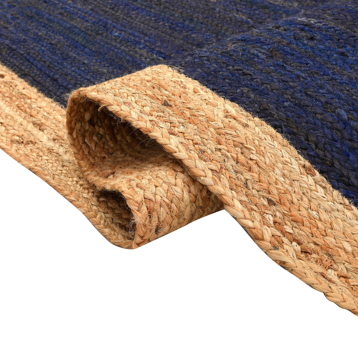 White Beige Jute Braided Runner Rugfor Living Room – 60 x 84 handmade by LoomifyHome