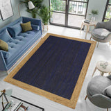 White Beige Jute Braided Runner Rugfor Living Room – 60 x 84 handmade by LoomifyHome