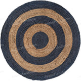 White Beige Jute Braided Round Rugfor Living Room – Studio Style Two handmade by LoomifyHome