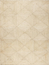 White Beige Jute Braided Area Rugfor Living Room – Geometric handmade by LoomifyHome