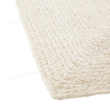 White Beige Jute Braided Runner Rugfor Living Room – 9 x 12 handmade by LoomifyHome