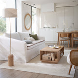 White Beige Jute Braided Runner Rugfor Living Room – 9 x 12 handmade by LoomifyHome