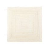 White Beige Jute Braided Runner Rugfor Living Room – 9 x 12 handmade by LoomifyHome