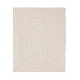 White Beige Jute Braided Runner Rugfor Living Room – 9 x 12 handmade by LoomifyHome