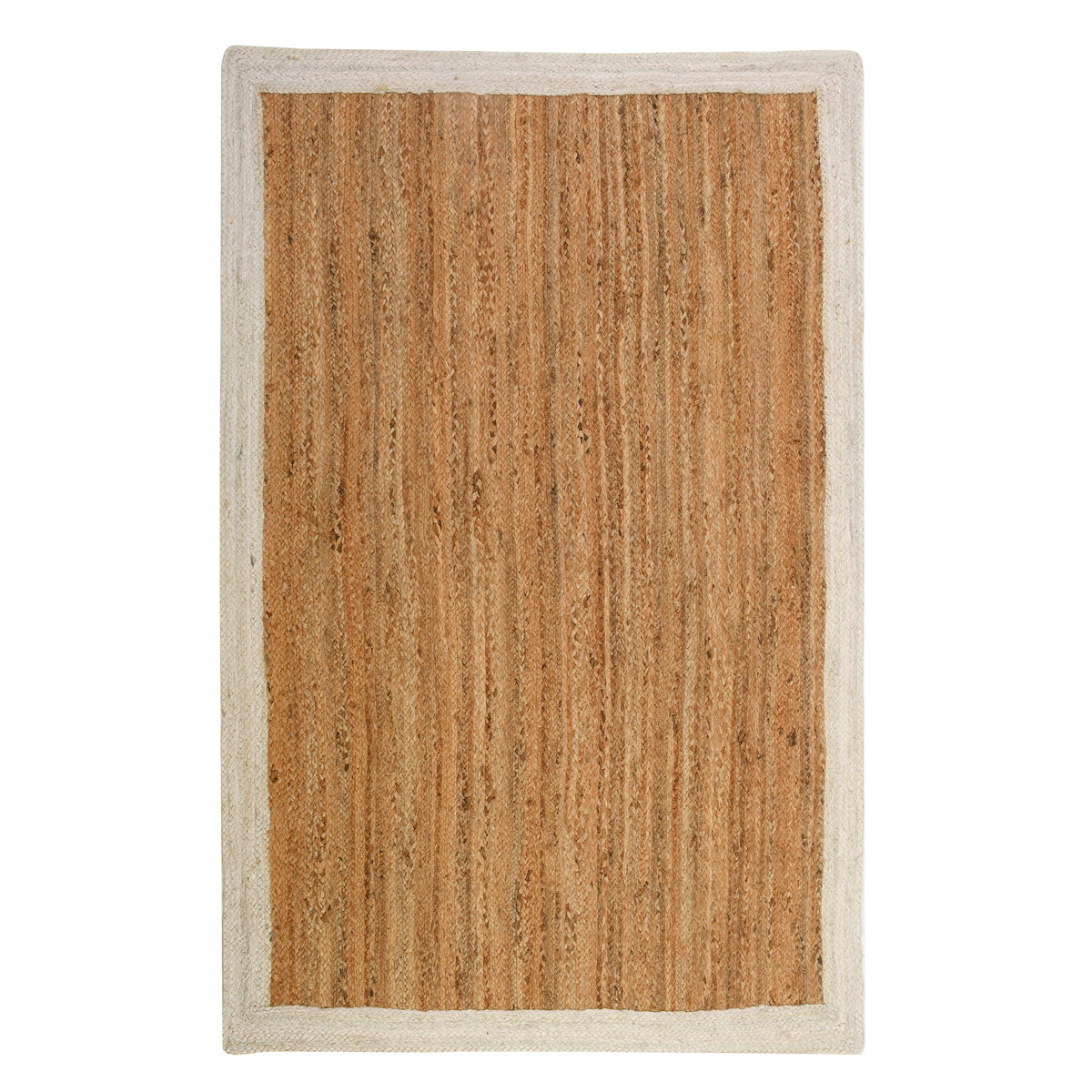 White Beige Jute Braided Runner Rugfor Living Room – 36 x 60 handmade by LoomifyHome