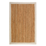 White Beige Jute Braided Runner Rugfor Living Room – 36 x 60 handmade by LoomifyHome