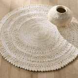 White Beige Jute Braided Round Rugfor Living Room – Market Style handmade by LoomifyHome