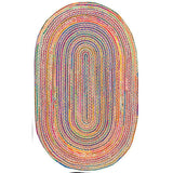 Blue Multicolor Jute Braided Runner Rugfor Living Room – Bohemian handmade by LoomifyHome