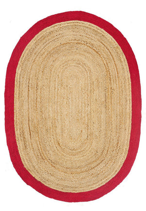 Multicolor Jute Braided Oval Rugfor Living Room – Bohemian handmade by LoomifyHome