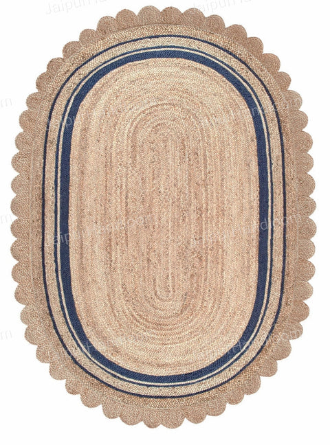 Multicolor Jute Braided Oval Rugfor Living Room – 60 x 84 handmade by LoomifyHome