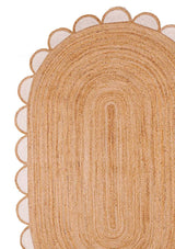 Multicolor Jute Braided Oval Rugfor Living Room – 4 x 6 handmade by LoomifyHome