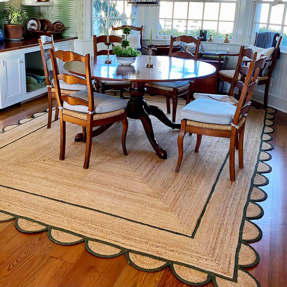 Beige Jute Braided Runner Rugfor Living Room – 48 x 72 handmade by LoomifyHome