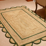 Beige Jute Braided Runner Rugfor Living Room – 48 x 72 handmade by LoomifyHome