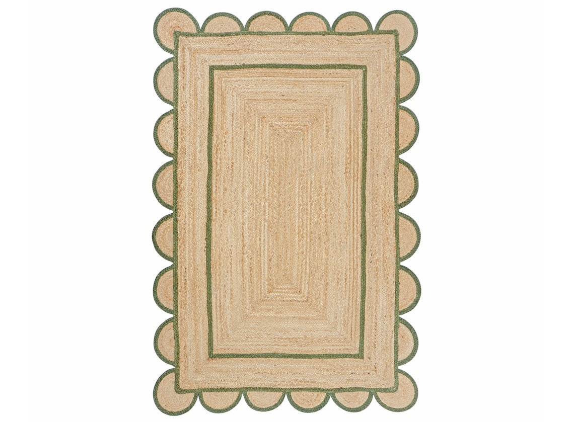 Beige Jute Braided Runner Rugfor Living Room – 48 x 72 handmade by LoomifyHome