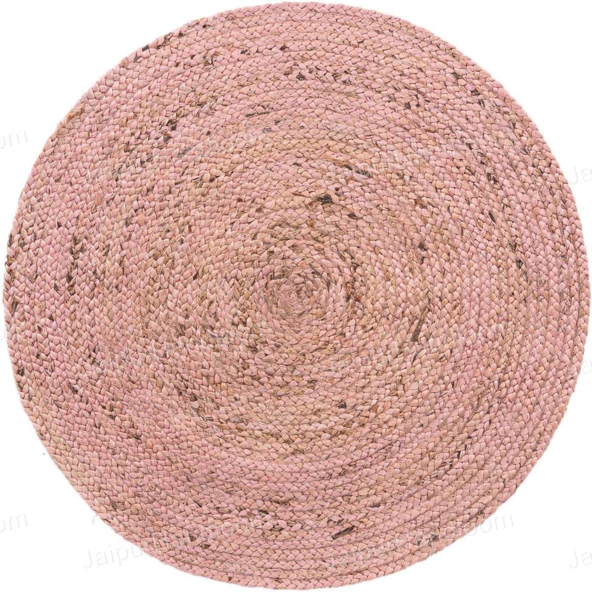 White Beige Jute Braided Round Rugfor Living Room – Table handmade by LoomifyHome